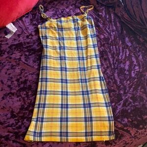 Checkered mini dress